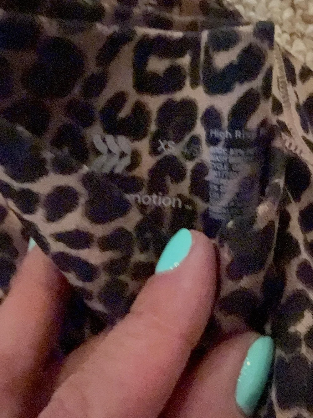 all in motion 3 pair exercise leggings, black, Leopard Print, Pink